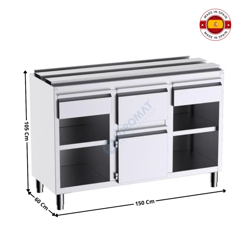 Prix Bas Meuble neutre 150x60 Cm avec marc de café ( Encastrable ) – Série Premium | F3E20002 | DISTFORM
