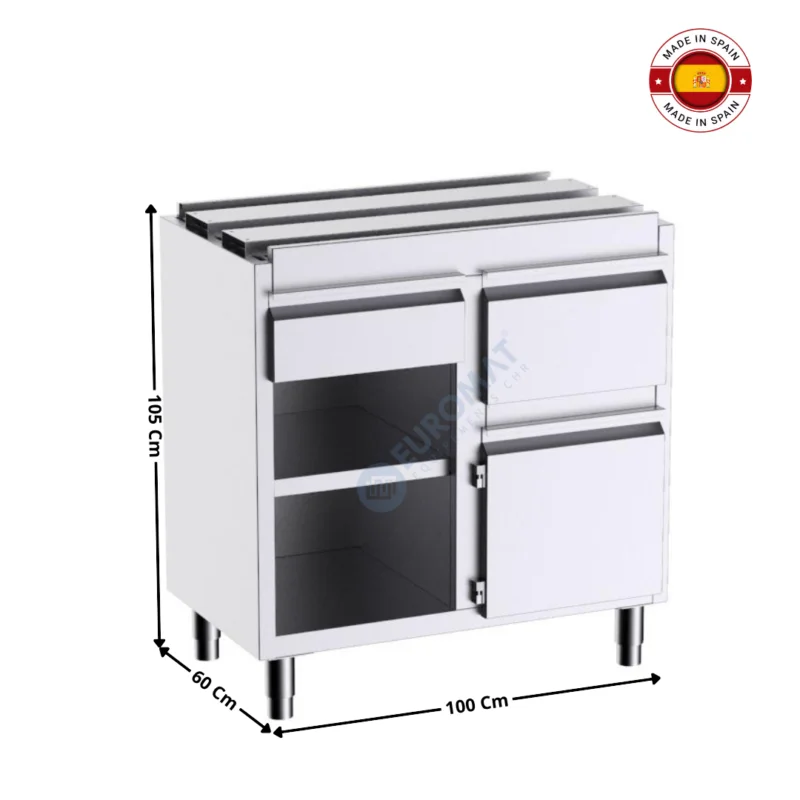 Offre Du Jour Meuble neutre 100x60 Cm avec marc de café ( Encastrable ) – Série Premium | F3E20001 | DISTFORM