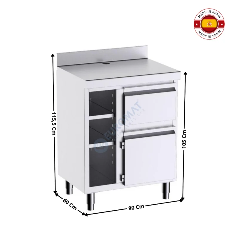 Certifié Meuble neutre 80x60 Cm avec marc de café – Série Premium | F3020005 | DISTFORM