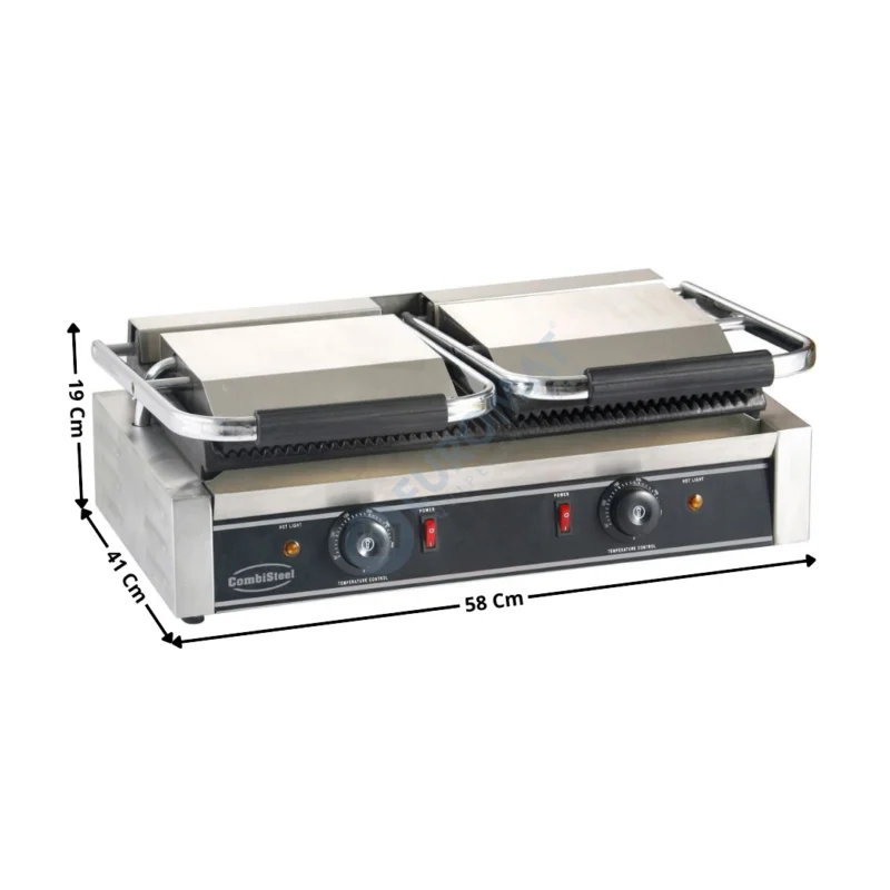 Machine à panini « Double » | 74550460 | COMBISTEEL Prix Bas