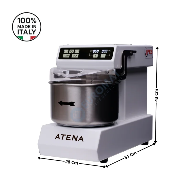Prix Bas Pétrin 6 Kg. – Cuve & Tête fixe / Digital avec Bluetooth / Blanc – PRO Series | ATENADB | PEB MACHINERY