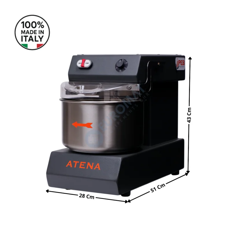 Prix Cassé Pétrin 6 Kg. – Cuve & Tête fixe / Mécanique / Charcoal – PRO Series | ATENAC | PEB MACHINERY