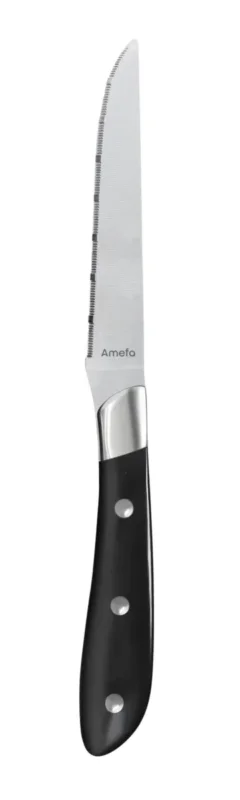 Couteau à steak noir 23 cm Achille Amefa Offre Limitée