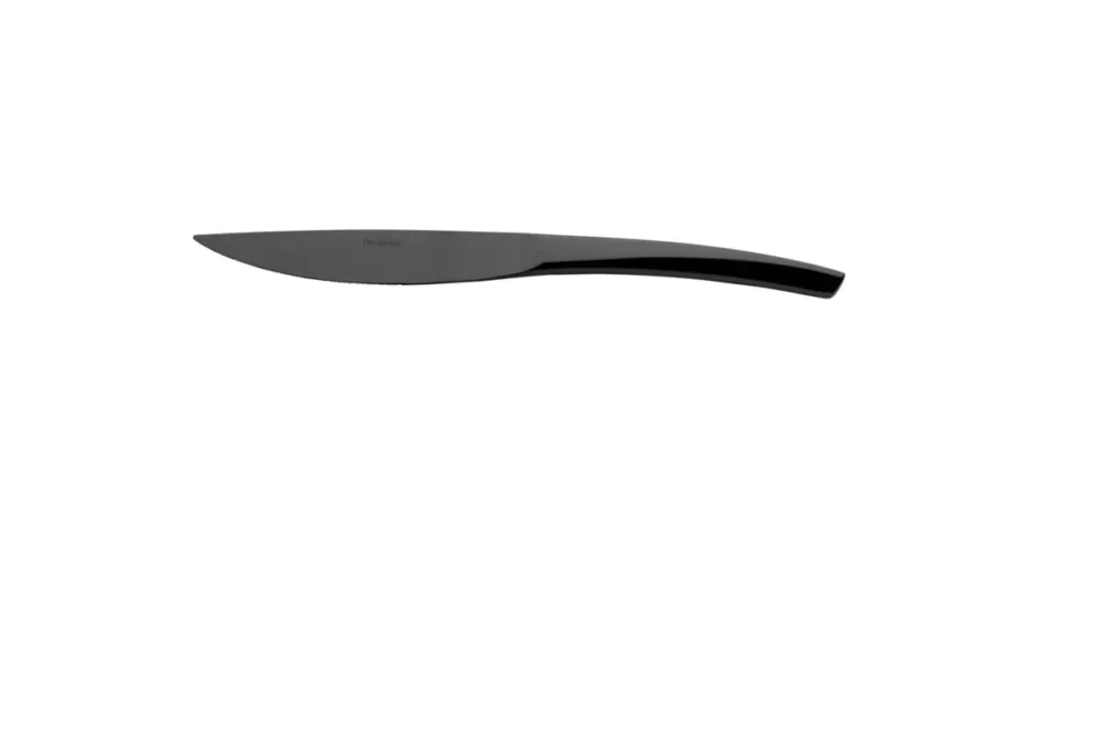 Couteau de table monobloc noir 23 cm Xy Black Degrenne Expédition Rapide