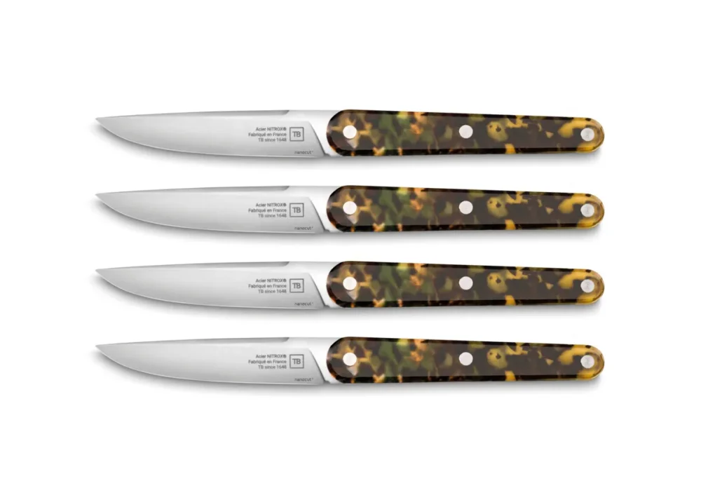 Coffret de 4 couteaux de table moka 22 cm Joseph Tarrerias Bonjean Meilleure Vente