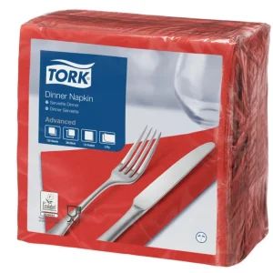 Serviette rouge ouate de cellulose 39x39 cm Tork (150 pièces) Expédié Aujourd’hui