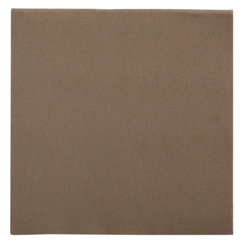 Serviette taupe ouate de cellulose 38x38 cm Lisah Pro.mundi (50 pièces) Meilleur Choix