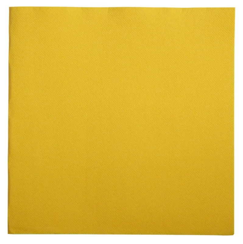 Serviette jaune ouate de cellulose 38x38 cm Lisah Pro.mundi (50 pièces) Nouveauté