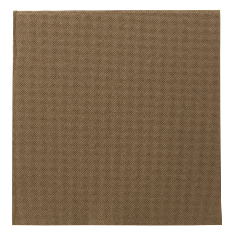 Must-Have Serviette chocolat ouate de cellulose 38x38 cm Lisah Pro.mundi (50 pièces)