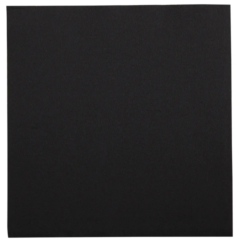 Populaire Serviette noir ouate de cellulose 38x38 cm pliée en 8 Lisah Pro.mundi (50 pièces)