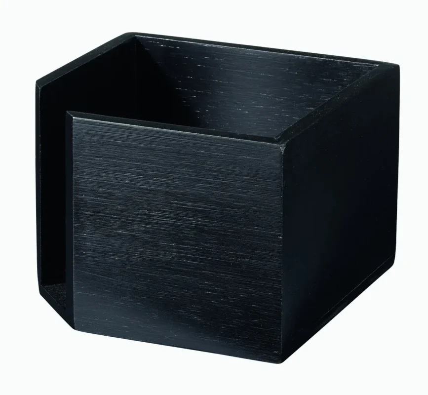 Distributeur de serviettes bambou noir 14,2x14,2x10 cm Oxstal Pro.mundi (20 pièces) Nouvel Arrivage
