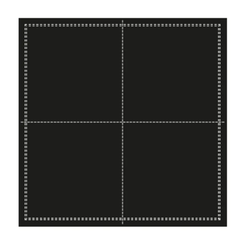 Serviette cocktail carré noir coton 20x20 cm Oxstal Earth Essentials (1000 pièces) Promotion Saisonnière