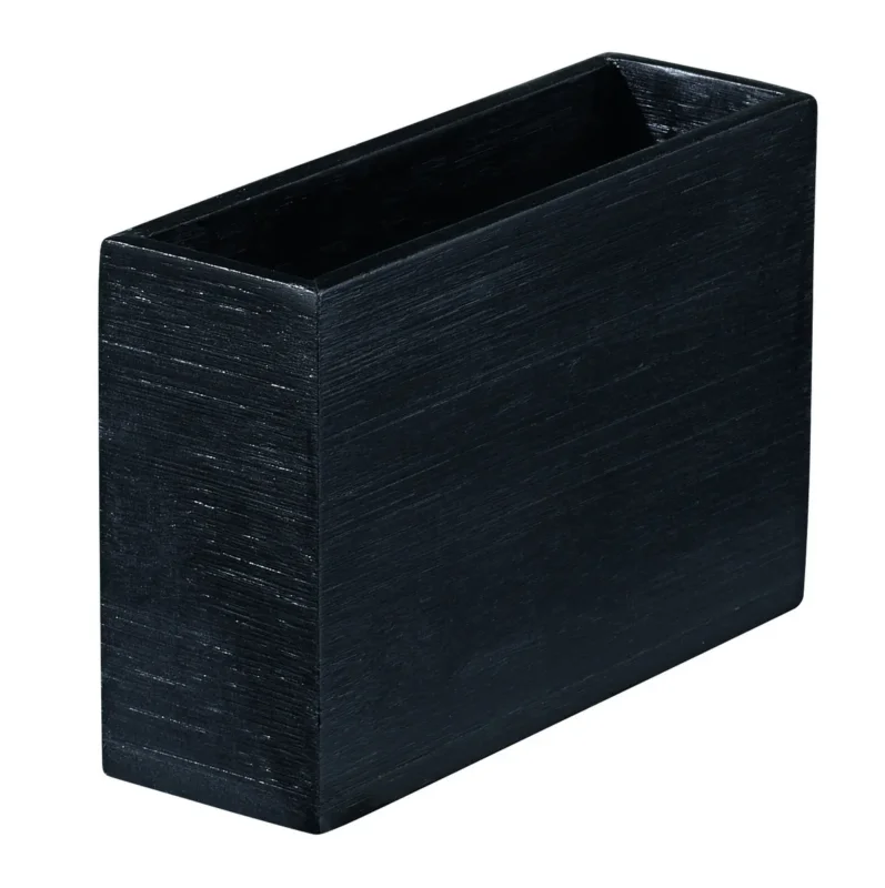 Expédié Aujourd’hui Pot rectangulaire bambou noir 12x4x8 cm Oxstal Pro.mundi (20 pièces)