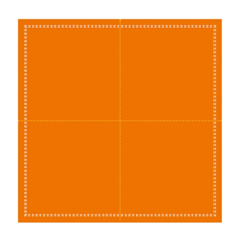 Serviette carré orange coton 20x20 cm Oxstal Earth Essentials (1000 pièces) Satisfait Ou Remboursé