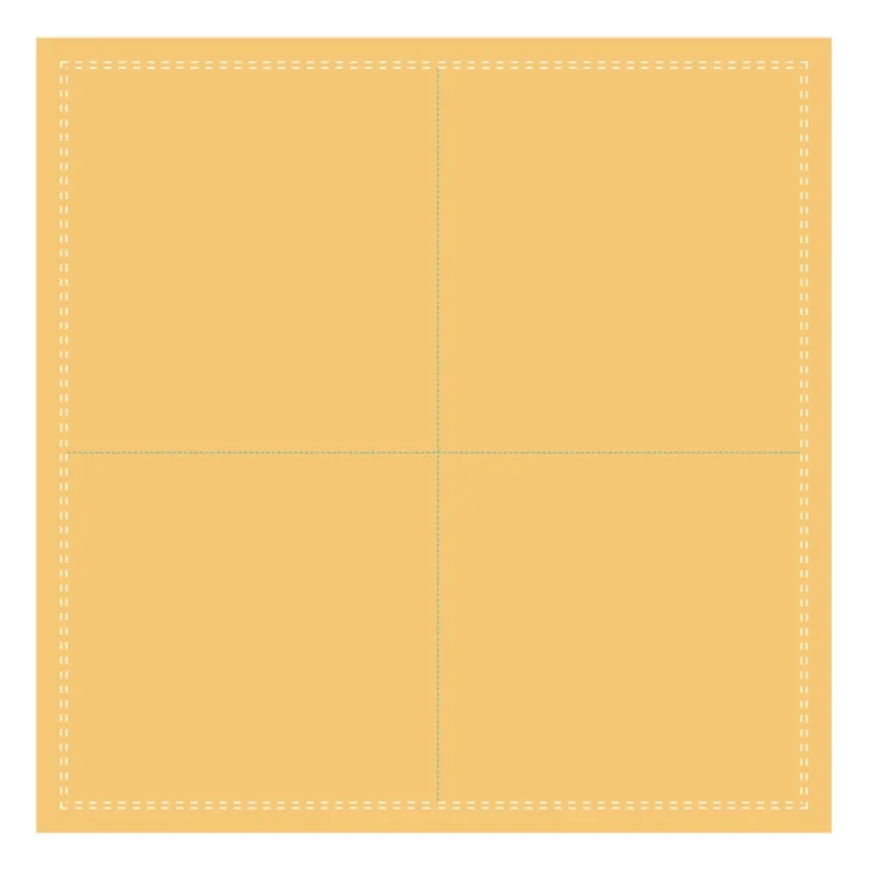 Serviette cocktail carré moutarde coton 20x20 cm Oxstal Earth Essentials (1000 pièces) Marque