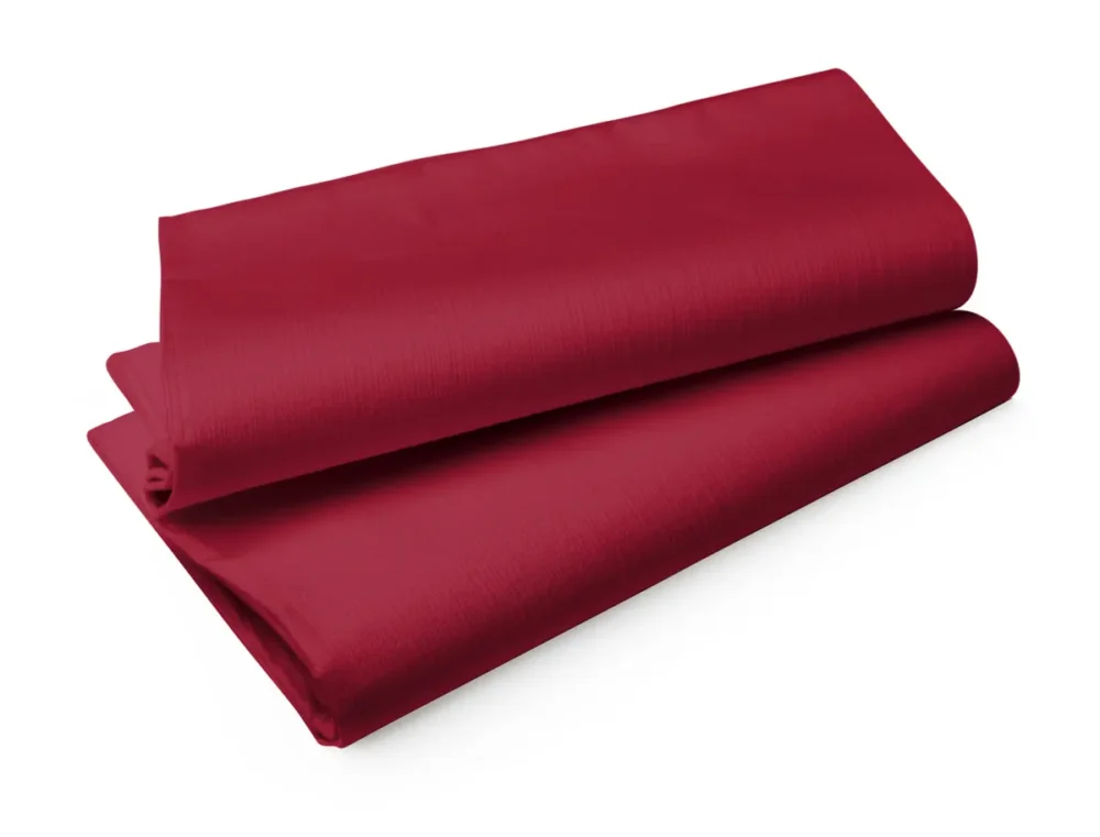 Nappe bordeaux non tissé 84x84 cm Evolin Duni (14 pièces) Jusqu’à Épuisement Des Stocks
