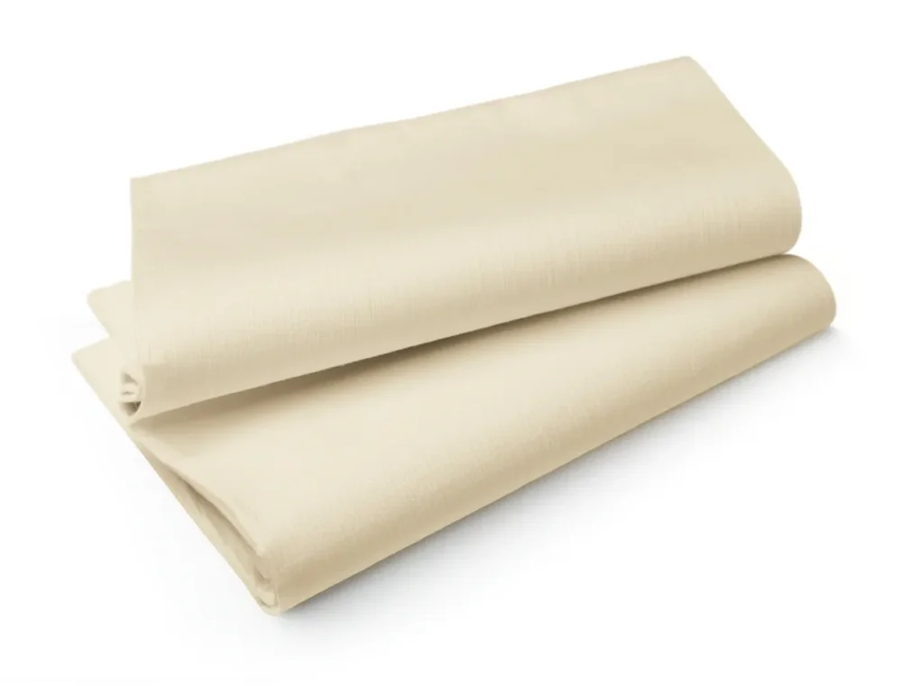 Nappe ivoire non tissé 84x84 cm Evolin Duni (14 pièces) Prix Bas