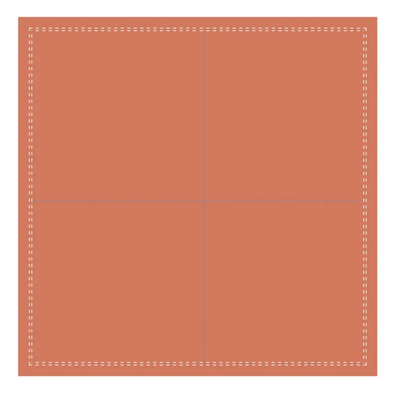Nouveauté Serviette cocktail carré terracotta coton 20x20 cm Oxstal Earth Essentials (1000 pièces)