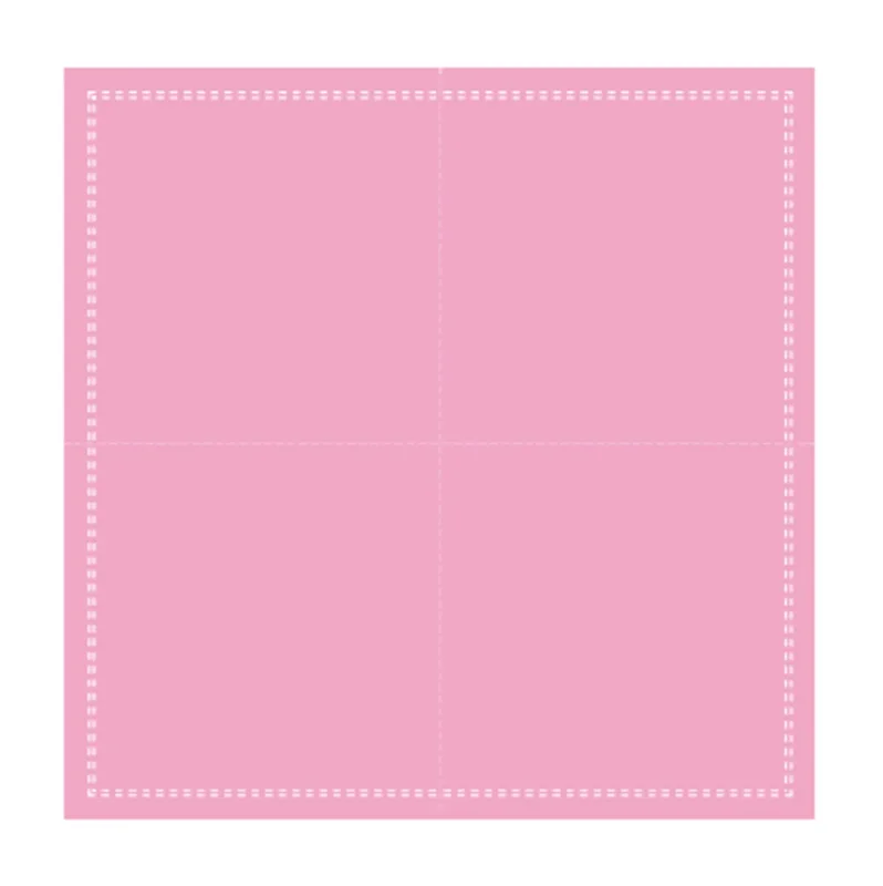 Remise Serviette cocktail carré rose coton 20x20 cm Oxstal Earth Essentials (1000 pièces)