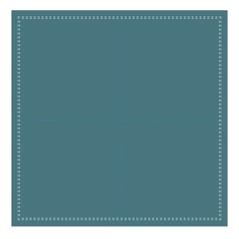 Serviette cocktail carré bleu canard coton 20x20 cm Oxstal Earth Essentials (1000 pièces) Vente Flash