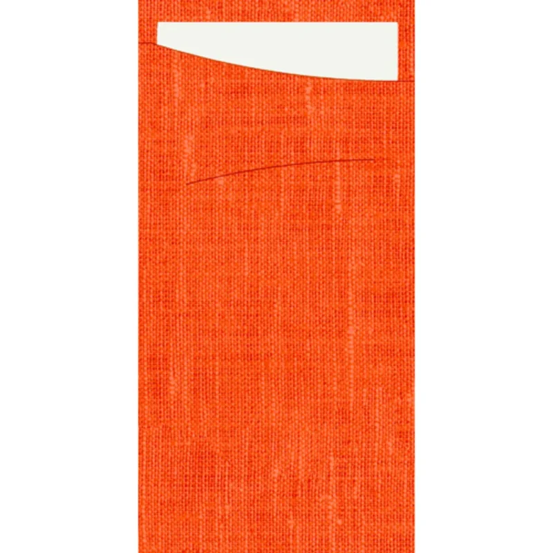 Pochette orange non tissé 23x11,5 cm Sacchetto Duni (60 pièces) Expédié Aujourd’hui
