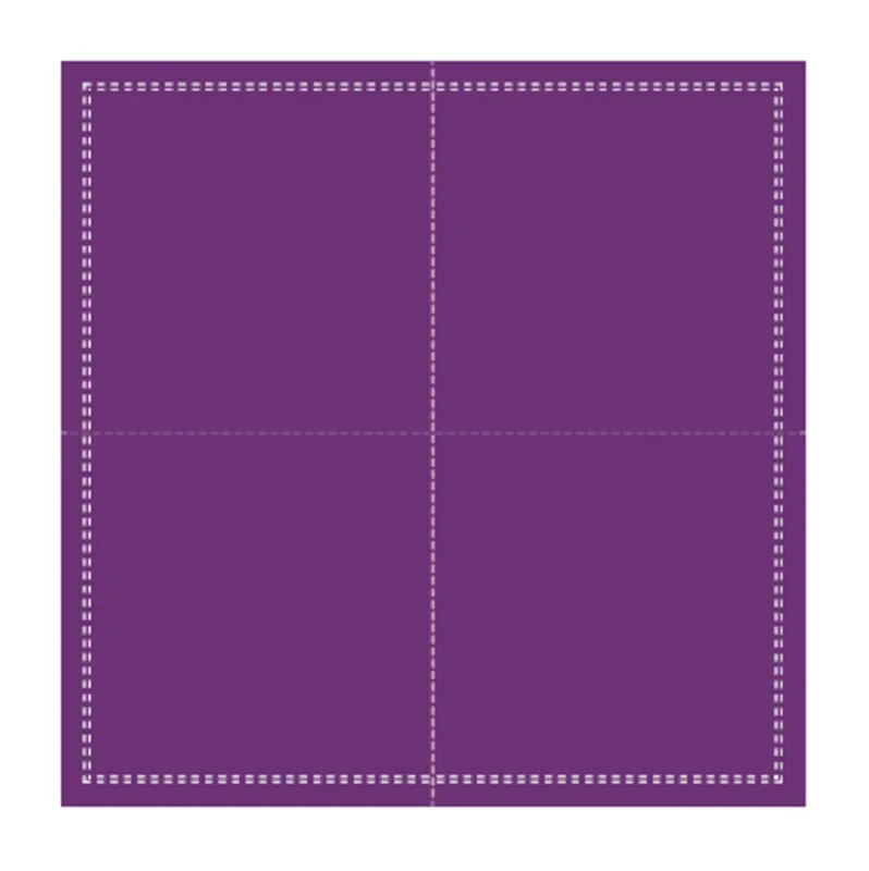 Soldes Serviette cocktail carré violet coton 20x20 cm Oxstal Earth Essentials (1000 pièces)