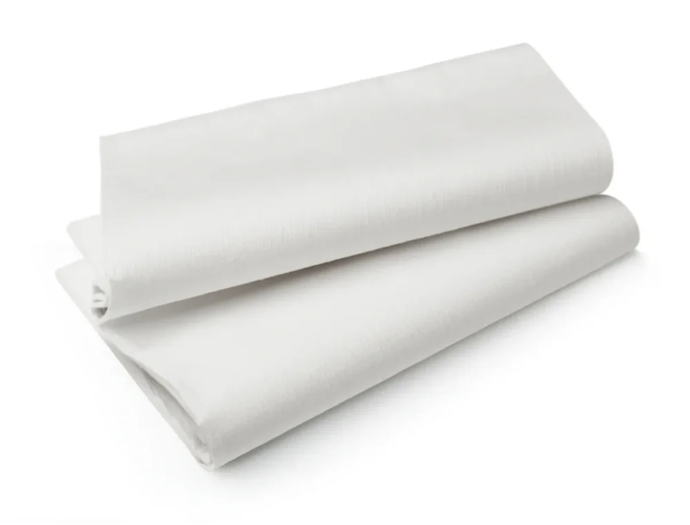 Nappe blanc non tissé 84x84 cm Evolin Duni (14 pièces) Offre Spéciale