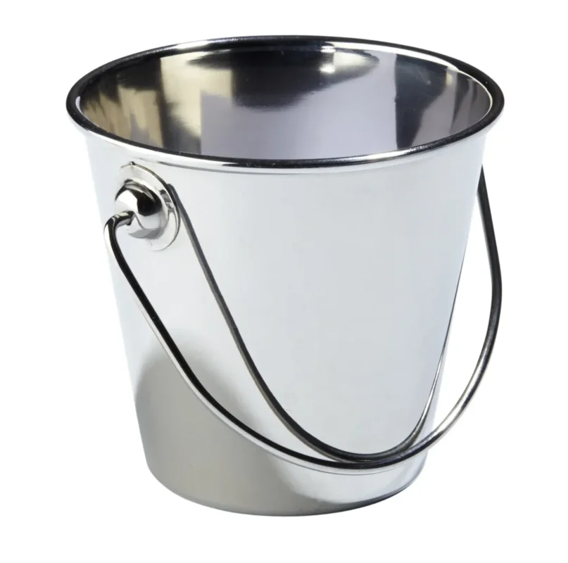 Prix Bas Mini seau rond inox Ø 9 cm Pro.mundi