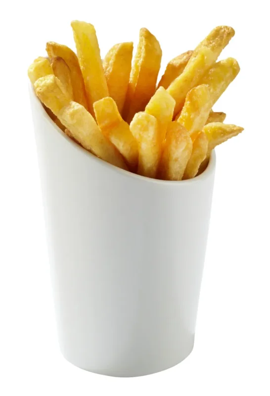 Expédié Aujourd’hui Cône à frites rond blanc porcelaine Ø 8 cm Pro.mundi