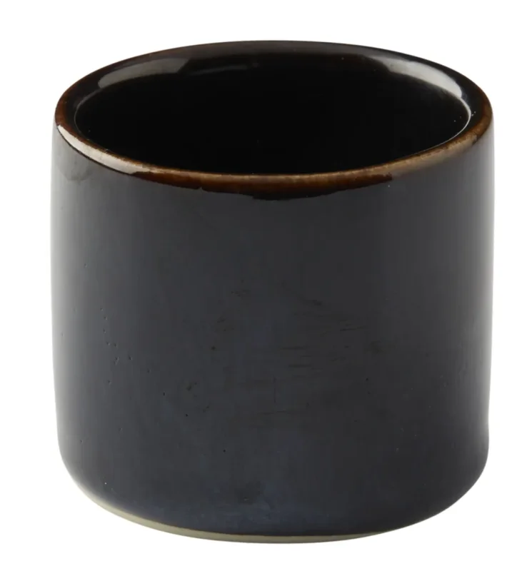 Produit De Marque Pot à sauce rond bleu grès émaillé Ø 5 cm Gres Couleur Pro.mundi