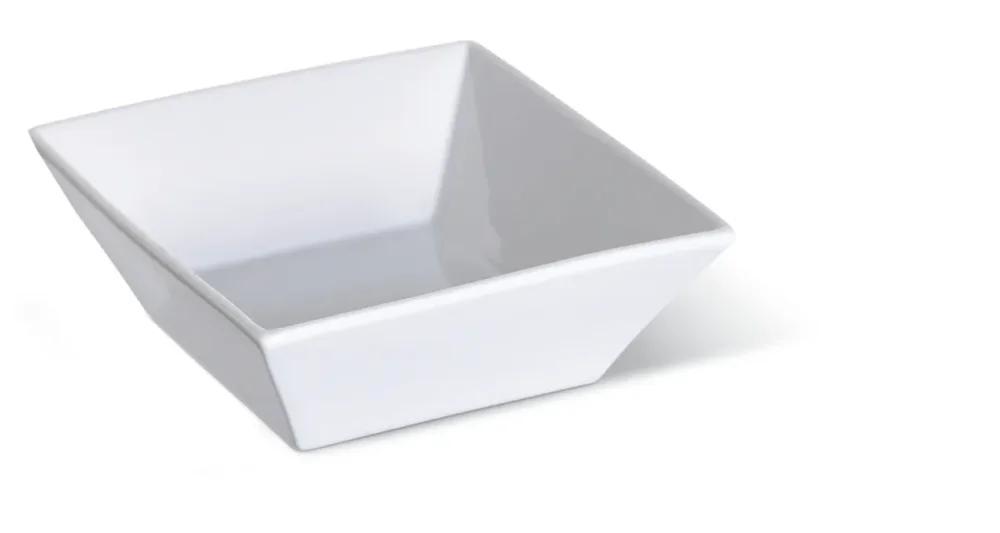 Ravier carré blanc porcelaine 9,3 cm Edina Pro.mundi Prix Promo