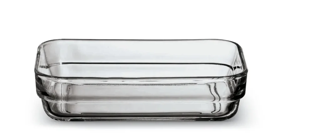 Ravier rectangulaire transparent verre trempé 14 cm Empilable Arcoroc Populaire