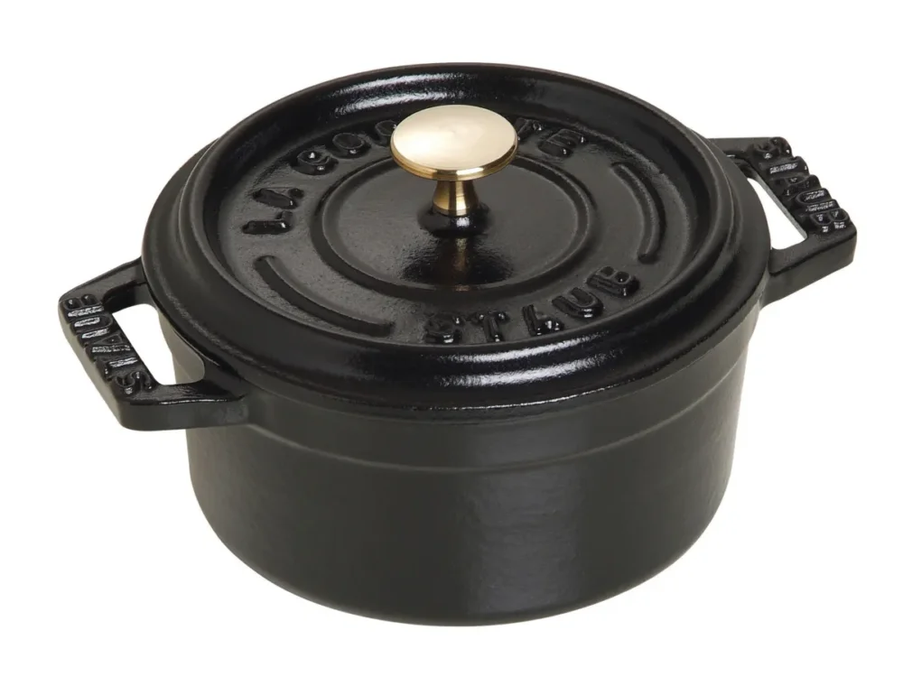 Mini cocotte fonte d'acier Sans revêtement Avec couvercle Ø 10 cm 7 cm 25 cl Staub (6 pièces) Prix Réduit