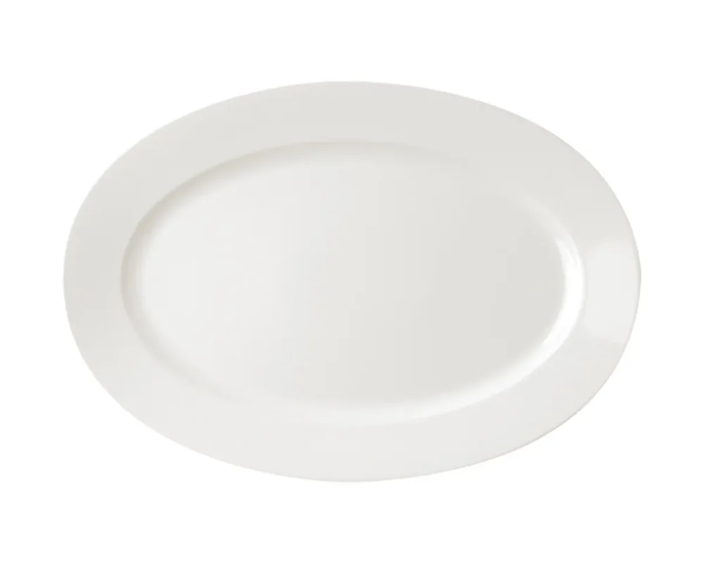Nouvelle Collection Plat ovale ivoire porcelaine vitrifiée 32 cm Banquet Rak