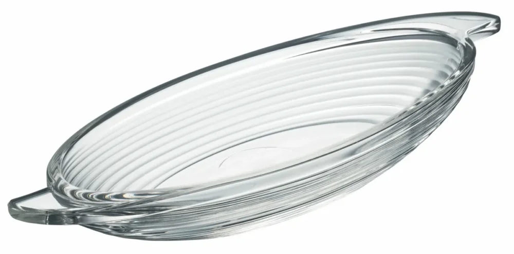 Offre Du Jour Coupe à dessert ovale transparent verre pressé Ø 25,5 cm Bali La Rochere