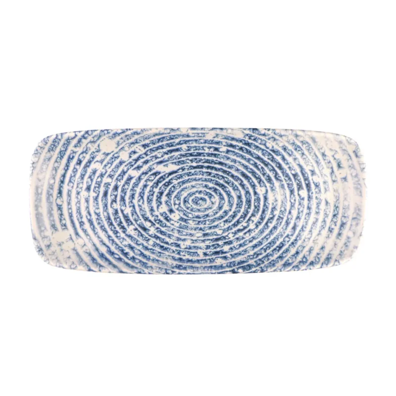 Jusqu’à Épuisement Des Stocks Plat rectangulaire bleu grès émaillé 28 cm Ice Accolade
