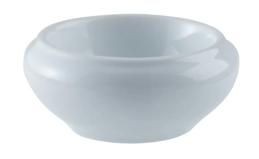 Beurrier rond blanc porcelaine 3,5 cm Ø 7,5 cm Pro.mundi Affaire À Saisir
