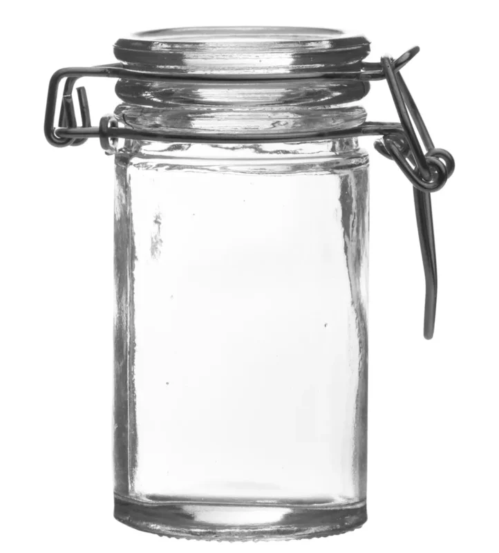Bocal avec couvercle hermétique droit transparent verre Ø 4,5 cm Pro.mundi Vente Directe