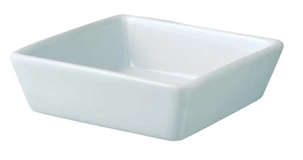 Offre Exclusive Ravier rectangulaire blanc porcelaine 13 cm Edina Pro.mundi