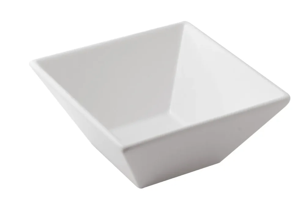 Saladier carré blanc porcelaine vitrifiée 15 cm Edina Pro.mundi Paiement Sécurisé