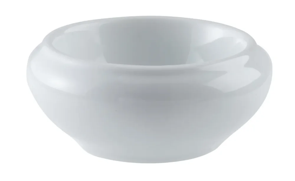 Beurrier rond blanc porcelaine 2,5 cm Ø 6,5 cm Pro.mundi Commander Vite
