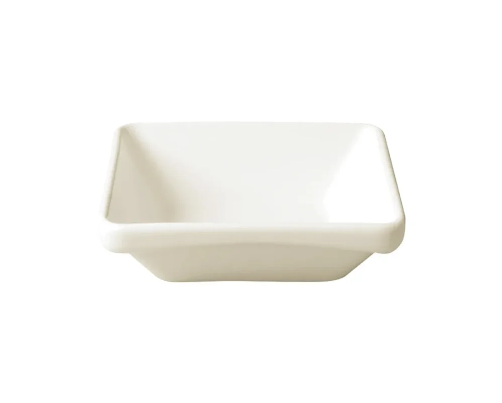 Dernière Chance Ravier carré ivoire porcelaine vitrifiée Ska Rak