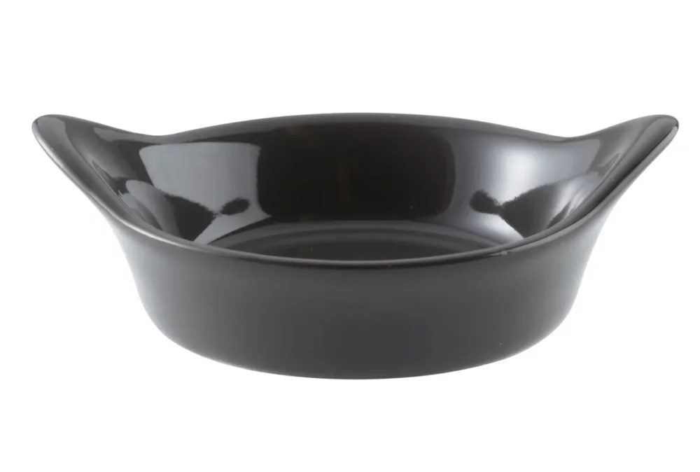 Commander Vite Mini plat à oreilles rond gris grès émaillé Ø 6,5 cm Pro.mundi