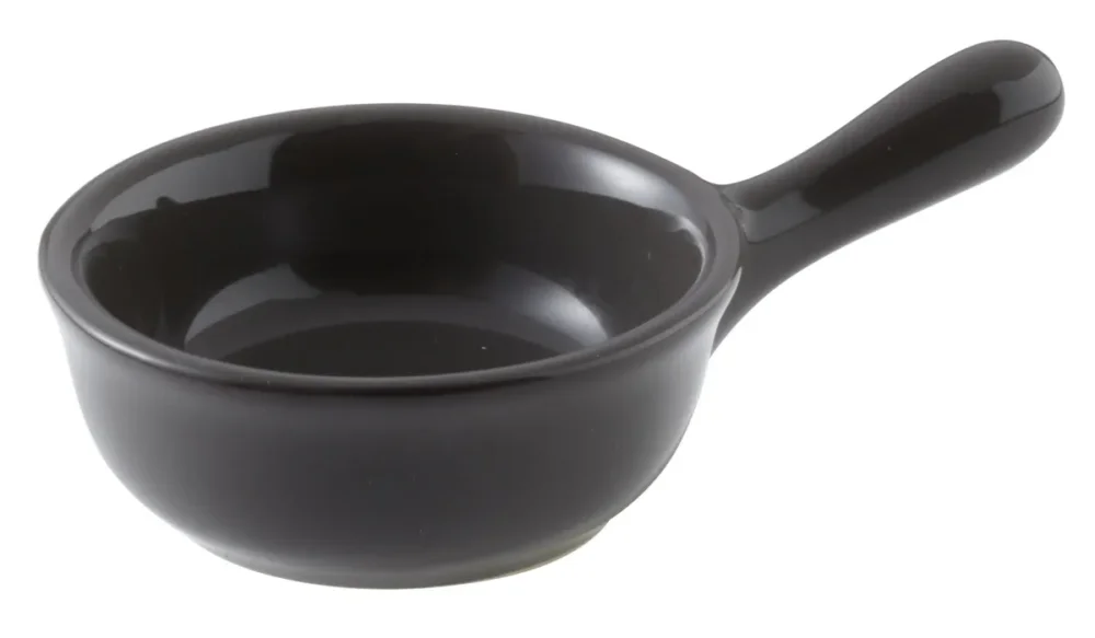 Mini casserole rond gris grès émaillé Ø 6 cm Pro.mundi Meilleur Prix