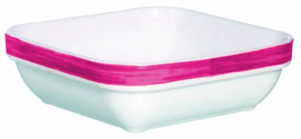Retour Gratuit Ravier carré rouge verre opal 11 cm Brush Arcoroc