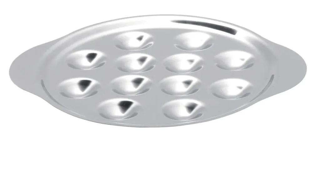 Plat à escargots 12 trous rond inox Ø 23 cm Pro.mundi Vente Flash