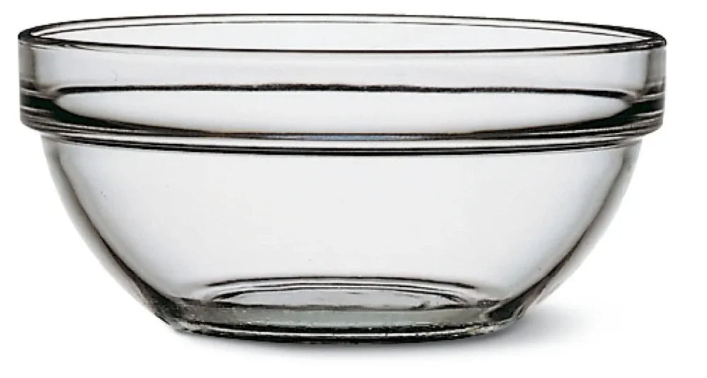 Saladier rond transparent verre trempé Ø 23 cm Empilable Arcoroc Livraison Express