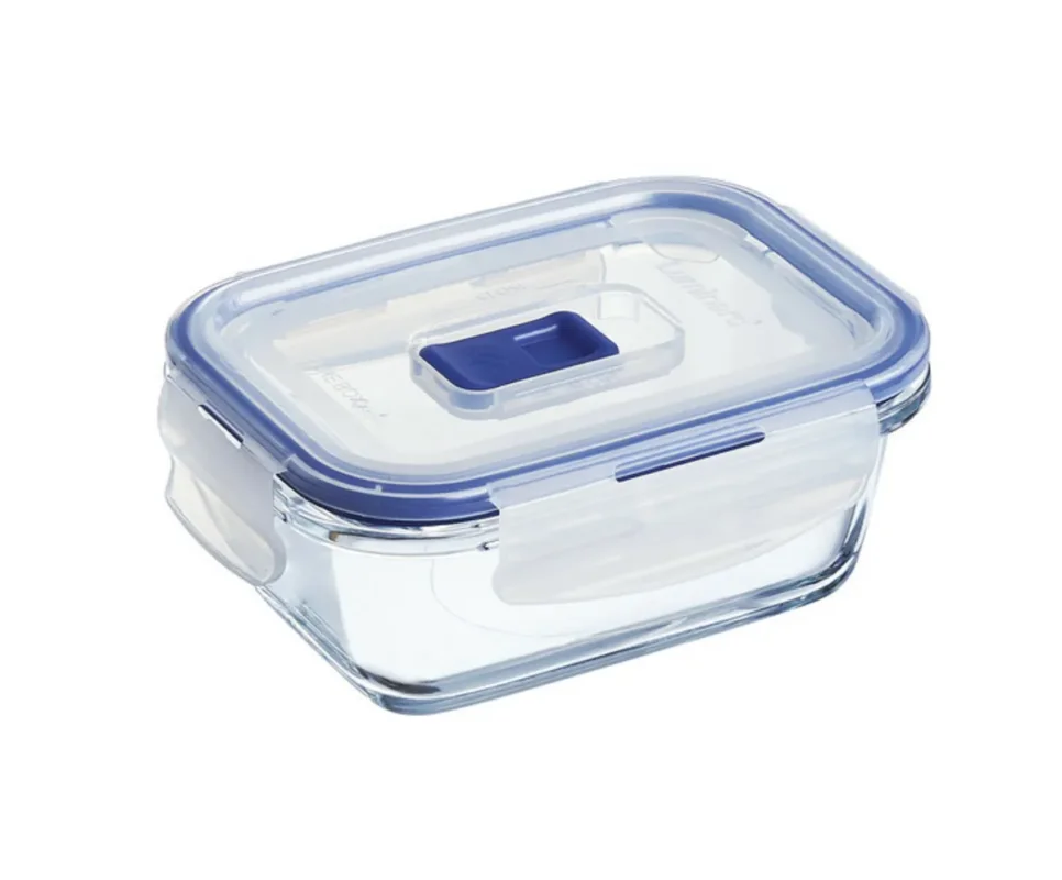 Certifié Boîte avec couvercle rectangulaire transparent verre trempé 14,04 cm Pure Box Active Luminarc
