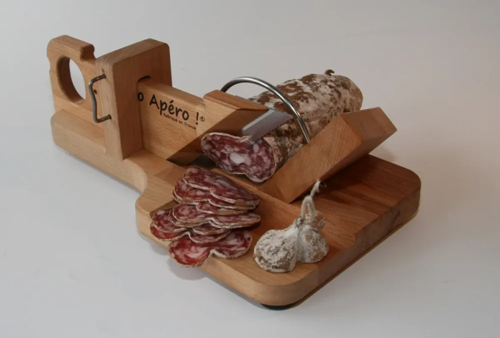 Guillotine à saucisson bois 28x15,5x10,5 cm Sans virole Seulement Aujourd’hui