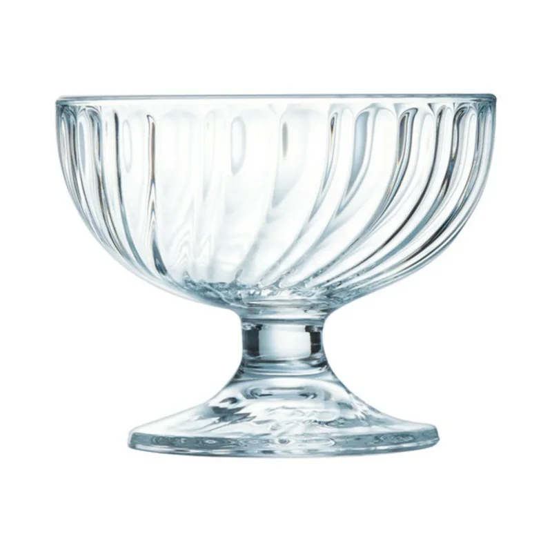 Soldes Coupe à glace rond transparent verre Ø 11,7 cm Sorbet Arcoroc